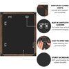 image:imageAmericanflat 20x30 Poster Frame  White Engineered Wood with Polished Plexiglass  Wide Picture Frame for Vertical or Horizontal Wall Display  Epic Collection  White  Polished plexiglass front hangs vertical or horizontal sawtooth hangers included fits photos posters and artMahogany