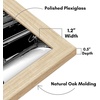 image:imageAmericanflat 20x30 Poster Frame  White Engineered Wood with Polished Plexiglass  Wide Picture Frame for Vertical or Horizontal Wall Display  Epic Collection  White  Polished plexiglass front hangs vertical or horizontal sawtooth hangers included fits photos posters and artNatural Oak