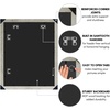image:imageAmericanflat 20x30 Poster Frame  White Engineered Wood with Polished Plexiglass  Wide Picture Frame for Vertical or Horizontal Wall Display  Epic Collection  White  Polished plexiglass front hangs vertical or horizontal sawtooth hangers included fits photos posters and artGray