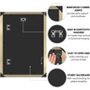 image:imageAmericanflat 20x30 Poster Frame  White Engineered Wood with Polished Plexiglass  Wide Picture Frame for Vertical or Horizontal Wall Display  Epic Collection  White  Polished plexiglass front hangs vertical or horizontal sawtooth hangers included fits photos posters and artGold