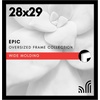 image:imageAmericanflat 20x30 Poster Frame  White Engineered Wood with Polished Plexiglass  Wide Picture Frame for Vertical or Horizontal Wall Display  Epic Collection  White  Polished plexiglass front hangs vertical or horizontal sawtooth hangers included fits photos posters and artBlack
