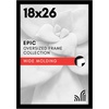 image:imageAmericanflat 20x30 Poster Frame  White Engineered Wood with Polished Plexiglass  Wide Picture Frame for Vertical or Horizontal Wall Display  Epic Collection  White  Polished plexiglass front hangs vertical or horizontal sawtooth hangers included fits photos posters and artBlack