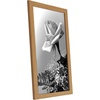 image:imageAmericanflat 20x30 Poster Frame  White Engineered Wood with Polished Plexiglass  Wide Picture Frame for Vertical or Horizontal Wall Display  Epic Collection  White  Polished plexiglass front hangs vertical or horizontal sawtooth hangers included fits photos posters and artDark Oak