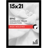 image:imageAmericanflat 20x30 Poster Frame  White Engineered Wood with Polished Plexiglass  Wide Picture Frame for Vertical or Horizontal Wall Display  Epic Collection  White  Polished plexiglass front hangs vertical or horizontal sawtooth hangers included fits photos posters and artBlack