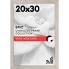 image:imageAmericanflat 20x30 Poster Frame  White Engineered Wood with Polished Plexiglass  Wide Picture Frame for Vertical or Horizontal Wall Display  Epic Collection  White  Polished plexiglass front hangs vertical or horizontal sawtooth hangers included fits photos posters and artDriftwood