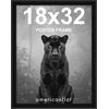 image:imageAmericanflat 20x30 Poster Frame  White Engineered Wood with Polished Plexiglass  Wide Picture Frame for Vertical or Horizontal Wall Display  Epic Collection  White  Polished plexiglass front hangs vertical or horizontal sawtooth hangers included fits photos posters and artBlack