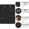 image:imageAmericanflat 20x30 Poster Frame  White Engineered Wood with Polished Plexiglass  Wide Picture Frame for Vertical or Horizontal Wall Display  Epic Collection  White  Polished plexiglass front hangs vertical or horizontal sawtooth hangers included fits photos posters and artBlack
