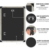 image:imageAmericanflat 20x30 Poster Frame  White Engineered Wood with Polished Plexiglass  Wide Picture Frame for Vertical or Horizontal Wall Display  Epic Collection  White  Polished plexiglass front hangs vertical or horizontal sawtooth hangers included fits photos posters and artGray