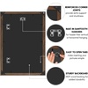 image:imageAmericanflat 20x30 Poster Frame  White Engineered Wood with Polished Plexiglass  Wide Picture Frame for Vertical or Horizontal Wall Display  Epic Collection  White  Polished plexiglass front hangs vertical or horizontal sawtooth hangers included fits photos posters and artMahogany