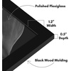 image:imageAmericanflat 20x30 Poster Frame  White Engineered Wood with Polished Plexiglass  Wide Picture Frame for Vertical or Horizontal Wall Display  Epic Collection  White  Polished plexiglass front hangs vertical or horizontal sawtooth hangers included fits photos posters and artBlack