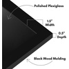 image:imageAmericanflat 20x30 Poster Frame  White Engineered Wood with Polished Plexiglass  Wide Picture Frame for Vertical or Horizontal Wall Display  Epic Collection  White  Polished plexiglass front hangs vertical or horizontal sawtooth hangers included fits photos posters and artBlack