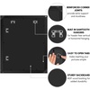 image:imageAmericanflat 20x30 Poster Frame  White Engineered Wood with Polished Plexiglass  Wide Picture Frame for Vertical or Horizontal Wall Display  Epic Collection  White  Polished plexiglass front hangs vertical or horizontal sawtooth hangers included fits photos posters and artBlack
