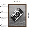 image:imageAmericanflat 20x30 Poster Frame  White Engineered Wood with Polished Plexiglass  Wide Picture Frame for Vertical or Horizontal Wall Display  Epic Collection  White  Polished plexiglass front hangs vertical or horizontal sawtooth hangers included fits photos posters and artWalnut