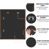 image:imageAmericanflat 20x30 Poster Frame  White Engineered Wood with Polished Plexiglass  Wide Picture Frame for Vertical or Horizontal Wall Display  Epic Collection  White  Polished plexiglass front hangs vertical or horizontal sawtooth hangers included fits photos posters and artWalnut