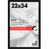 image:imageAmericanflat 20x30 Poster Frame  White Engineered Wood with Polished Plexiglass  Wide Picture Frame for Vertical or Horizontal Wall Display  Epic Collection  White  Polished plexiglass front hangs vertical or horizontal sawtooth hangers included fits photos posters and artBlack