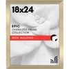 image:imageAmericanflat 20x30 Poster Frame  White Engineered Wood with Polished Plexiglass  Wide Picture Frame for Vertical or Horizontal Wall Display  Epic Collection  White  Polished plexiglass front hangs vertical or horizontal sawtooth hangers included fits photos posters and artGold