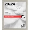 image:imageAmericanflat 20x30 Poster Frame  White Engineered Wood with Polished Plexiglass  Wide Picture Frame for Vertical or Horizontal Wall Display  Epic Collection  White  Polished plexiglass front hangs vertical or horizontal sawtooth hangers included fits photos posters and artGray