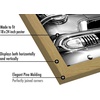 image:imageAmericanflat 20x30 Poster Frame  White Engineered Wood with Polished Plexiglass  Wide Picture Frame for Vertical or Horizontal Wall Display  Epic Collection  White  Polished plexiglass front hangs vertical or horizontal sawtooth hangers included fits photos posters and artPine