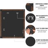 image:imageAmericanflat 20x30 Poster Frame  White Engineered Wood with Polished Plexiglass  Wide Picture Frame for Vertical or Horizontal Wall Display  Epic Collection  White  Polished plexiglass front hangs vertical or horizontal sawtooth hangers included fits photos posters and artMahogany