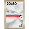 image:imageAmericanflat 20x30 Poster Frame  White Engineered Wood with Polished Plexiglass  Wide Picture Frame for Vertical or Horizontal Wall Display  Epic Collection  White  Polished plexiglass front hangs vertical or horizontal sawtooth hangers included fits photos posters and artGold