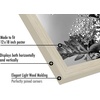 image:imageAmericanflat 20x30 Poster Frame  White Engineered Wood with Polished Plexiglass  Wide Picture Frame for Vertical or Horizontal Wall Display  Epic Collection  White  Polished plexiglass front hangs vertical or horizontal sawtooth hangers included fits photos posters and artLight Wood