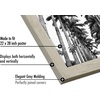 image:imageAmericanflat 20x30 Poster Frame  White Engineered Wood with Polished Plexiglass  Wide Picture Frame for Vertical or Horizontal Wall Display  Epic Collection  White  Polished plexiglass front hangs vertical or horizontal sawtooth hangers included fits photos posters and artGray