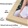 image:imageAmericanflat 20x30 Poster Frame  White Engineered Wood with Polished Plexiglass  Wide Picture Frame for Vertical or Horizontal Wall Display  Epic Collection  White  Polished plexiglass front hangs vertical or horizontal sawtooth hangers included fits photos posters and artNatural Oak