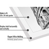 image:imageAmericanflat 20x30 Poster Frame  White Engineered Wood with Polished Plexiglass  Wide Picture Frame for Vertical or Horizontal Wall Display  Epic Collection  White  Polished plexiglass front hangs vertical or horizontal sawtooth hangers included fits photos posters and artWhite
