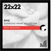 image:imageAmericanflat 20x30 Poster Frame  White Engineered Wood with Polished Plexiglass  Wide Picture Frame for Vertical or Horizontal Wall Display  Epic Collection  White  Polished plexiglass front hangs vertical or horizontal sawtooth hangers included fits photos posters and artBlack