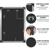 image:imageAmericanflat 20x30 Poster Frame  White Engineered Wood with Polished Plexiglass  Wide Picture Frame for Vertical or Horizontal Wall Display  Epic Collection  White  Polished plexiglass front hangs vertical or horizontal sawtooth hangers included fits photos posters and artSilver