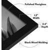 image:imageAmericanflat 20x30 Poster Frame  White Engineered Wood with Polished Plexiglass  Wide Picture Frame for Vertical or Horizontal Wall Display  Epic Collection  White  Polished plexiglass front hangs vertical or horizontal sawtooth hangers included fits photos posters and artBlack