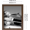 image:imageAmericanflat 20x30 Poster Frame  White Engineered Wood with Polished Plexiglass  Wide Picture Frame for Vertical or Horizontal Wall Display  Epic Collection  White  Polished plexiglass front hangs vertical or horizontal sawtooth hangers included fits photos posters and artMahogany