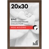 image:imageAmericanflat 20x30 Poster Frame  White Engineered Wood with Polished Plexiglass  Wide Picture Frame for Vertical or Horizontal Wall Display  Epic Collection  White  Polished plexiglass front hangs vertical or horizontal sawtooth hangers included fits photos posters and artMahogany