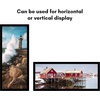image:imageAmericanflat 20x30 Poster Frame  White Engineered Wood with Polished Plexiglass  Wide Picture Frame for Vertical or Horizontal Wall Display  Epic Collection  White  Polished plexiglass front hangs vertical or horizontal sawtooth hangers included fits photos posters and artBlack