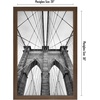 image:imageAmericanflat 20x30 Poster Frame  White Engineered Wood with Polished Plexiglass  Wide Picture Frame for Vertical or Horizontal Wall Display  Epic Collection  White  Polished plexiglass front hangs vertical or horizontal sawtooth hangers included fits photos posters and artMahogany
