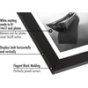 image:imageAmericanflat 26x32 Poster Frame  Matted to 22x28  Engineered Wood  White  Polished plexiglass front hangs vertical or horizontal sawtooth hangers included secure turntab backingBlack