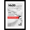 image:imageAmericanflat 26x32 Poster Frame  Matted to 22x28  Engineered Wood  White  Polished plexiglass front hangs vertical or horizontal sawtooth hangers included secure turntab backingBlack