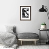 image:imageAmericanflat 26x32 Poster Frame  Matted to 22x28  Engineered Wood  White  Polished plexiglass front hangs vertical or horizontal sawtooth hangers included secure turntab backingWalnut