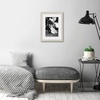 image:imageAmericanflat 26x32 Poster Frame  Matted to 22x28  Engineered Wood  White  Polished plexiglass front hangs vertical or horizontal sawtooth hangers included secure turntab backingLight Wood