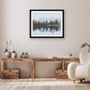 image:imageAmericanflat 26x32 Poster Frame  Matted to 22x28  Engineered Wood  White  Polished plexiglass front hangs vertical or horizontal sawtooth hangers included secure turntab backingBlack