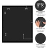 image:imageAmericanflat 26x32 Poster Frame  Matted to 22x28  Engineered Wood  White  Polished plexiglass front hangs vertical or horizontal sawtooth hangers included secure turntab backingBlack