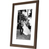image:imageAmericanflat 26x32 Poster Frame  Matted to 22x28  Engineered Wood  White  Polished plexiglass front hangs vertical or horizontal sawtooth hangers included secure turntab backingWalnut