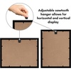 image:imageAmericanflat 26x32 Poster Frame  Matted to 22x28  Engineered Wood  White  Polished plexiglass front hangs vertical or horizontal sawtooth hangers included secure turntab backingBlack
