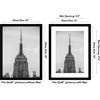 image:imageAmericanflat 26x32 Poster Frame  Matted to 22x28  Engineered Wood  White  Polished plexiglass front hangs vertical or horizontal sawtooth hangers included secure turntab backingBlack