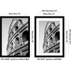 image:imageAmericanflat 26x32 Poster Frame  Matted to 22x28  Engineered Wood  White  Polished plexiglass front hangs vertical or horizontal sawtooth hangers included secure turntab backingBlack
