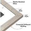 image:imageAmericanflat 26x32 Poster Frame  Matted to 22x28  Engineered Wood  White  Polished plexiglass front hangs vertical or horizontal sawtooth hangers included secure turntab backingDriftwood
