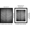 image:imageAmericanflat 26x32 Poster Frame  Matted to 22x28  Engineered Wood  White  Polished plexiglass front hangs vertical or horizontal sawtooth hangers included secure turntab backingBlack