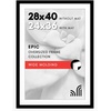 image:imageAmericanflat 26x32 Poster Frame  Matted to 22x28  Engineered Wood  White  Polished plexiglass front hangs vertical or horizontal sawtooth hangers included secure turntab backingBlack