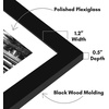 image:imageAmericanflat 26x32 Poster Frame  Matted to 22x28  Engineered Wood  White  Polished plexiglass front hangs vertical or horizontal sawtooth hangers included secure turntab backingBlack