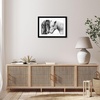 image:imageAmericanflat 26x32 Poster Frame  Matted to 22x28  Engineered Wood  White  Polished plexiglass front hangs vertical or horizontal sawtooth hangers included secure turntab backingBlack